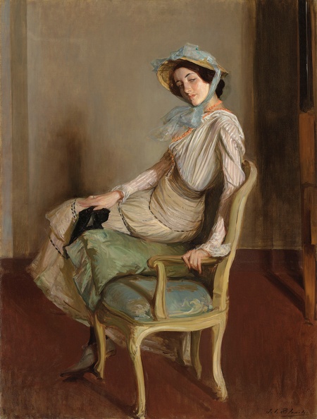BLANCHE_JACQUES_EMILE_DESIREE_MANFRED_SUR_UNE_BERGERE_SUMMER_GIRL.JPG
