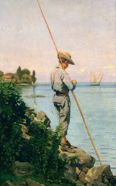 BOCION FRANCOIS FISHERMAN AT LINE 1886
