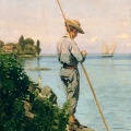 BOCION FRANCOIS FISHERMAN AT LINE 1886