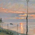 BOCION FRANCOIS SUNSET IN YVOIRE STUDY