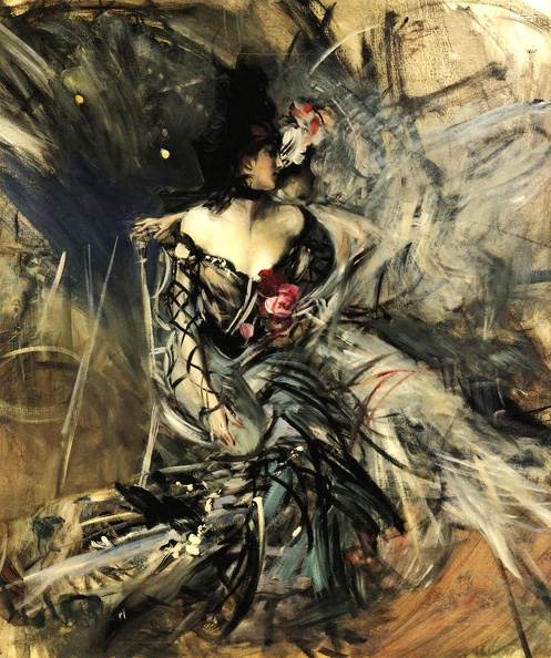 BOLDINI GIOVANNI PRT OF SPANISH DANCER AT MOULIN ROUGE 1905