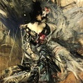 BOLDINI GIOVANNI PRT OF SPANISH DANCER AT MOULIN ROUGE 1905