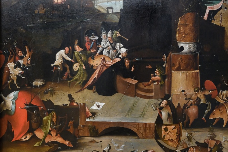 BOSCH HIERONYMUS AFTER TEMPTATION OF ST. ANTHONY ABOUT 1540 GEMALDEGALERIE BERLIN 9354