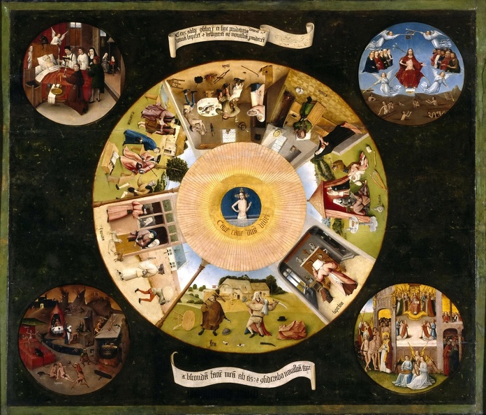 BOSCH HIERONYMUS TABLE OF MORTAL SINS LATE 15TH CENTURY RIJK