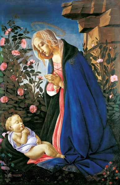 BOTTICELLI SANDRO VIRGIN ADORING SLEEPING CHRIST CHILD EDINBURGH