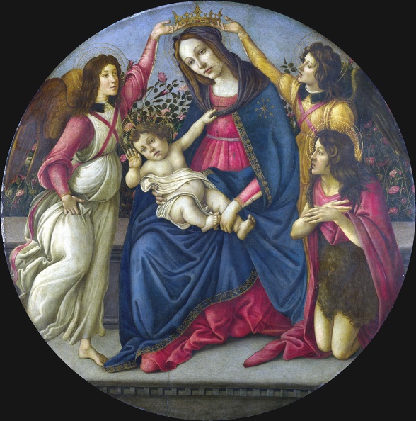 BOTTICELLI SANDRO VIRGIN AND CHILD WITH ST. JOHN AND TWO ANGELS WKSP 02 LO NG