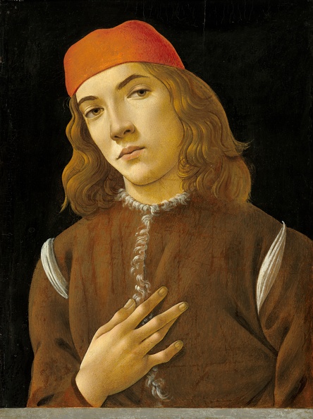 BOTTICELLI SANDRO PRT OF YOUNG MAN 1482 1483 N G A