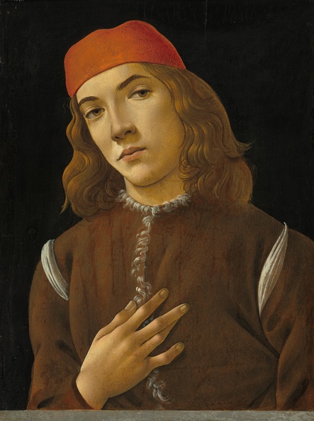 BOTTICELLI SANDRO PORTRAIT OF A YOUTH C1485