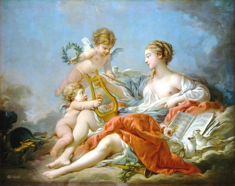 BOUCHER FRANCOIS ALLEGORY OF MUSIC1764 N G A