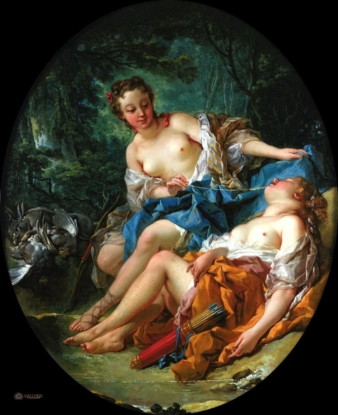 BOUCHER FRANCOIS DIANA NYMPH AFTER HUNTING