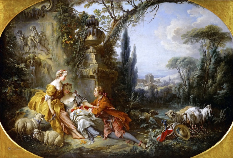 BOUCHER FRANCOIS CHARMS OF COUNTRY LIFE 1737
