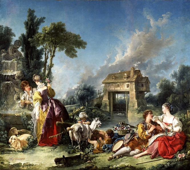 BOUCHER FRANCOIS FOUNTAIN OF LOVE 1748 GETTY