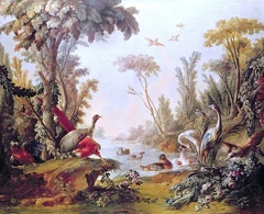 BOUCHER FRANCOIS GLINDONI BIRDS FROM INTERIOR 1765