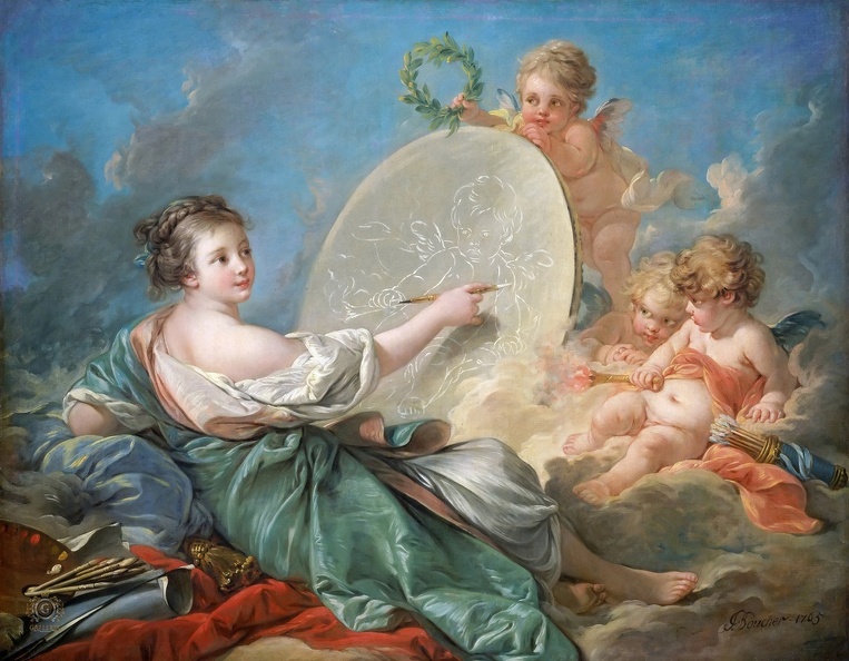 BOUCHER FRANCOIS PAINTING 1765 N G A
