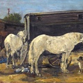 BOUDIN EUGENE CARRIAGES OF NOMADES 1885 90