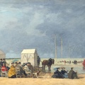 BOUDIN EUGENE BATHING TIME AT DEAUVILLE 1865
