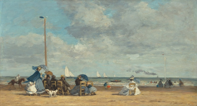 BOUDIN EUGENE BEACH AT TROUVILLE