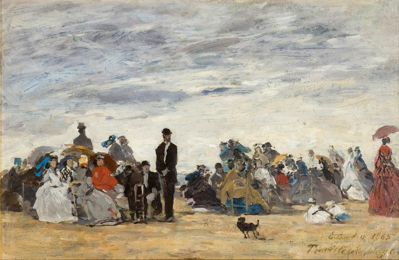 BOUDIN EUGENE BEACH AT TROUVILLE GOOGLE ORSAY