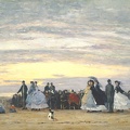 BOUDIN EUGENE BEACH AT VILLERVILLE 1864 N G A