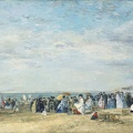 BOUDIN EUGENE BEACH OF TROUVILLE 1867