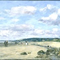 BOUDIN EUGENE BEACH SCENE NORMANDY 1890