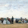 BOUDIN EUGENE SCENE ON BEACH IN TROUVILLE 1865