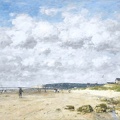 BOUDIN EUGENE BENERVILLE BEACH 1890