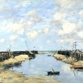 BOUDIN EUGENE ENTRANCE TO TROUVILLE HARBOUR LO NG