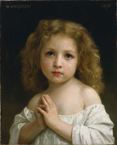 BOUGUEREAU W. AD. LITTLE GIRL 1878