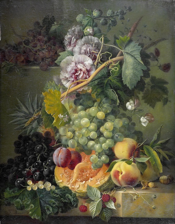 BRANDT ALBERTUS JONAS STILLIFE FLOWERS AND FRUIT 1817 RIJK
