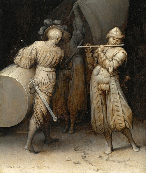 BRUEGHEL PIETER ELDER THREE SOLDIER 1568 FRICK