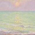 BUTLER THEODORE EARL SUNSET AT VEULES LES ROSES SEINE MAR 1905
