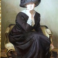 CABOT PERRY LILLA BLACK HAT 1914 CURRIER