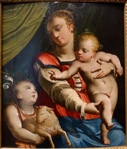 CAMBIASO LUCA MADONNA AND CHILD WITH YOUNG ST. JOHN BLANTON