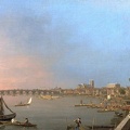 CANAL GIOVANNI ANTONIO THAMES FROM TERRACE OF SOMERSET HOUSE LOOKING TOWARD WESTMINSTER C1750