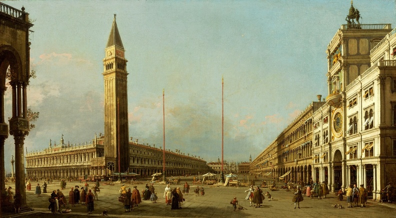 CANAL GIOVANNI ANTONIO VENICE PIAZZA ST. MARCO LOOKING SOUTH AND WEST LACMA