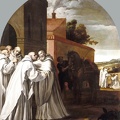 CARDUCHO VICENTE ST. BERNARD OF CLAIRVAUX VISITS CHARTERHOUSE AND HUGO 1632 PRADO