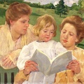 CASSATT MARY FAMILY GROUP READING 1898 PHIL