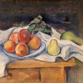 CEZANNE PAUL FRUIT ON TABLE FRUITS SUR LA TABLE BARNES