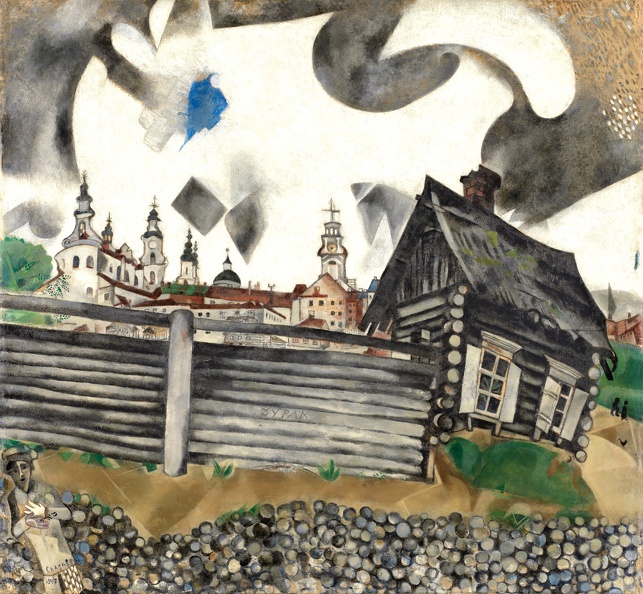 CHAGALL MARC HOUSE IN GRAY 1917 TH BO