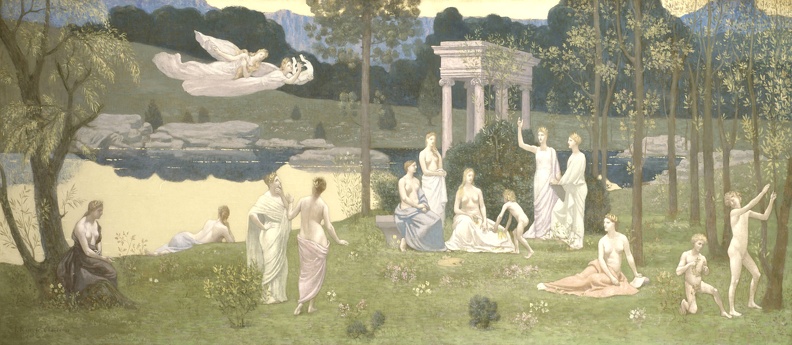 CHAVANNES PUVIS DE SACRED GROVE BELOVED OF ARTS AND MUSES CHICA