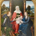CLEVE JOOS VAN ST. ANNE WITH VIRGIN AND CHILD AND ST. JOACHIM BY JOOS VAN CLEVE CROPPED