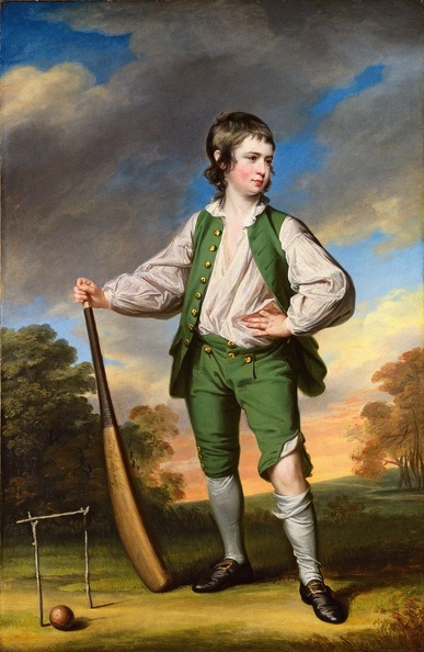 COTES FRANCIS PRT OF YOUNG CRICKETER 1768