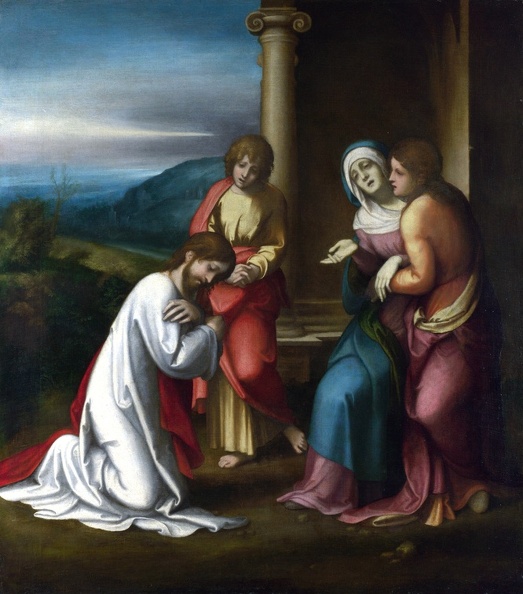 CORREGGIO ANTONIO ALLEGRI CHRIST TAKING LEAVE OF HIS MOTHER LO NG