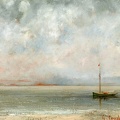 COURBET GUSTAVE CLOUDS OVER LAKE GENEVA