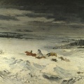 COURBET GUSTAVE DILIGENCE IN SNOW LO NG