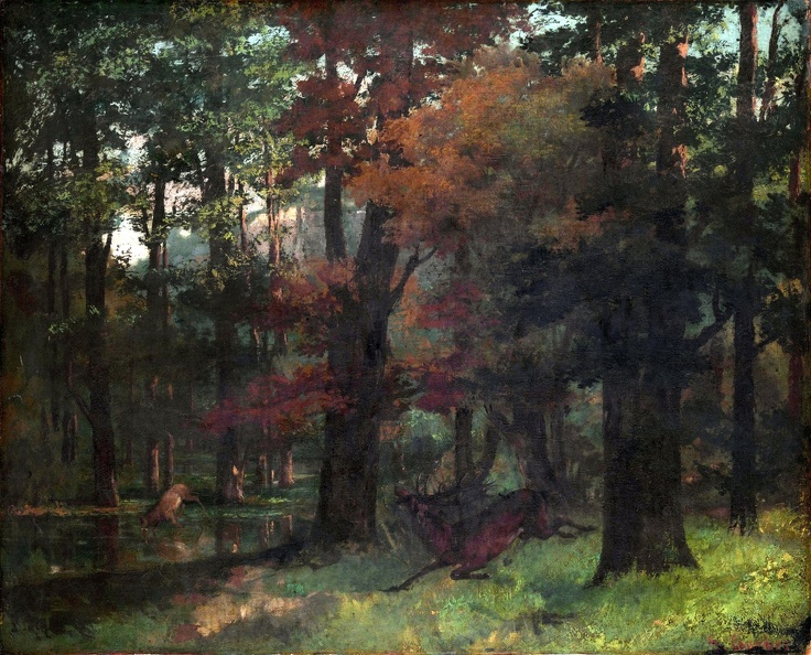 COURBET GUSTAVE IN FOREST LO NG