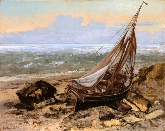 COURBET GUSTAVE FISHING BOAT 1865 MET