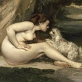 COURBET GUSTAVE NUDE WOMAN DOG GOOGLE ORSAY