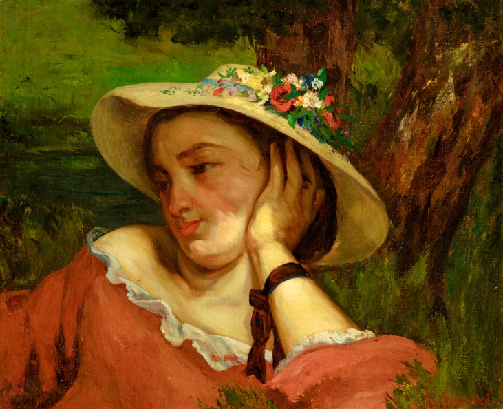 COURBET_GUSTAVE_GUSTAVE_WOMAN_WITH_FLOWERS_ON_HER_HAT_1857.JPG